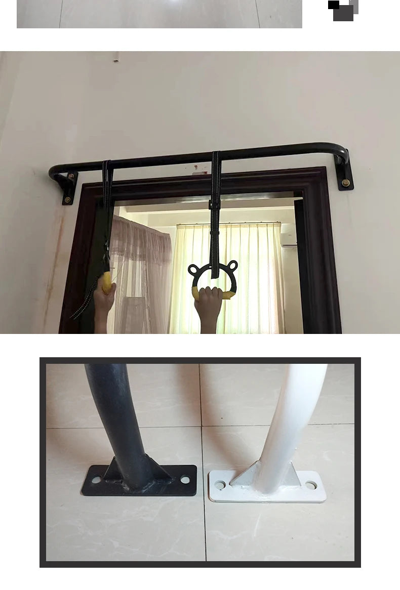 Indoor Outdoor Pull Up Fitness, Fixed Horizontal Bar, Wall Mounted Door Mounted Horizontal Bar, Home Punching Fitness