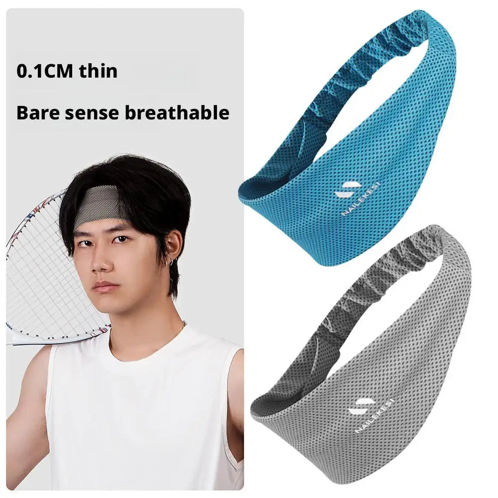 Sport Headband Breathable Non Slip Sweatband Fitness Running Tennis Headband Lightweight Sweat Wicking Hairband