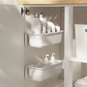 Kitchen Under Sink Storage Rack Spice Bottle Holder Organizer Shelf Bathroom Organizer Stand Wall-mounted Plastic Chopstick Box
