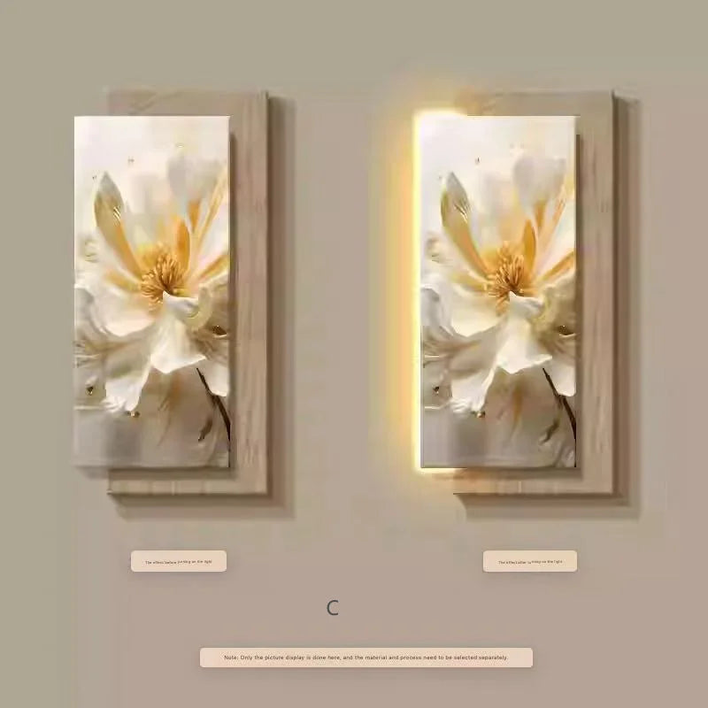 3D living room decoration painting, corridor hanging painting, simple and atmospheric living room entrance wall lamp painting