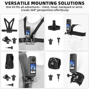 Accessories Kit for Insta 360 X5 X4 x3 Chest Mount Head Strap Backpack Clip Holder Wrist Strap for Insta 360 X5 X4 X3 Accessory