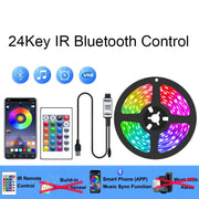 Smart Led Lights Strip TV Smart Bedroom Lighting Bluetooth Usb Led Strip Rgb 5V Adhesive Led Tape 5050 Wall Room Decoration