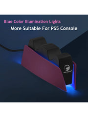 Game Wireless Charging Station for PS5 with Dual Fast Charger Dock and LED Charging Indicators