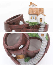 Dropshipping Garden Pot for Succulents Cactus, Creative Farmhouse Planter, Resin Flower Pots Fairy Garden Ornaments Home Decor