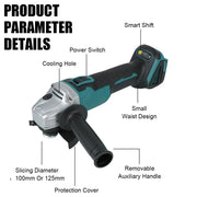 For 18v for Makita power tools Grinder Tool Wireless Power Tools Electric Grinder Angle Grinder Brushless Sander Angle