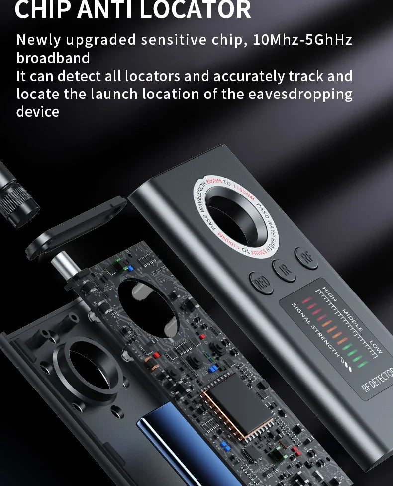 Hidden Camera Detector Anti Spy Gadgets Professional Wireless Signal Car GPS Infrared Mini Camera Wiretapping Bug Search Devices