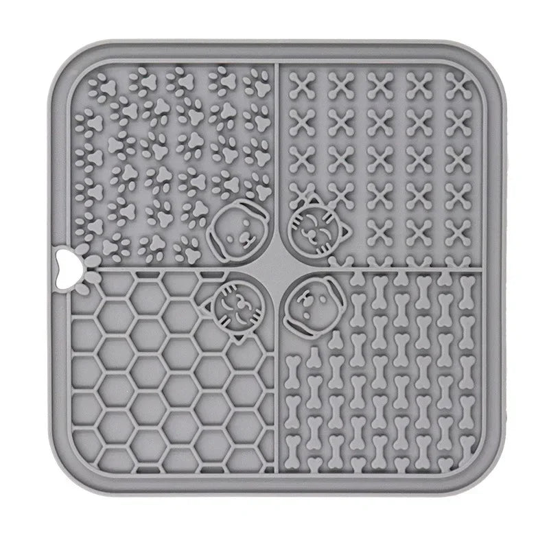 Silicone Dog Supplies: Pet Lick Mat, Slow Food Plate, Bathing Distraction Sucker, Food Training Feeder