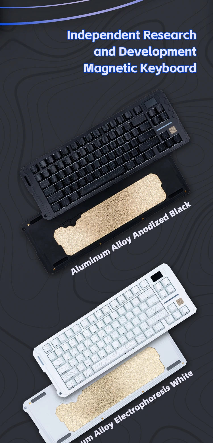 SIKAKEYB Castle HM80 HE 82 Keys New Arrival E-Sports Gaming  Gateron  Gaming Switch Aluminum Magnetic Keyboard