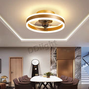 Modern New Smart LED Ceiling Fan Lights Remote Control Dimmable Bedroom Decor Ventilador Lamp Living Dining Room Indoor Lighting