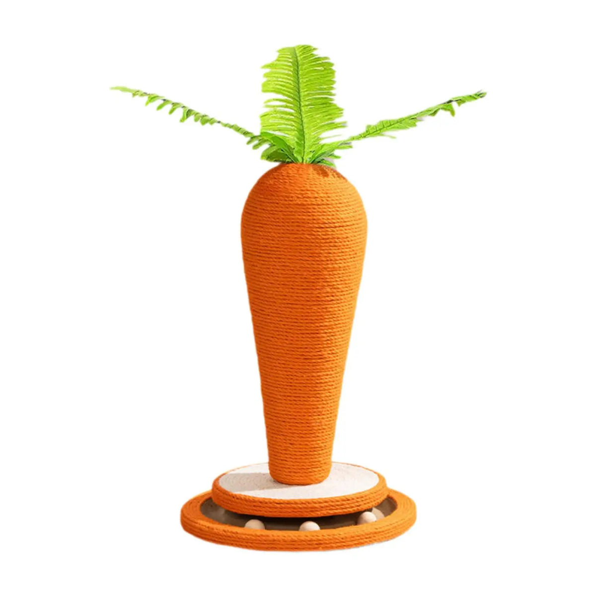 Cat Scratch Post Carrot Shape Scratch Board Pet Supplies Freestand Cat Scratcher Post for Indoor Pet Cats Furniture Interactive
