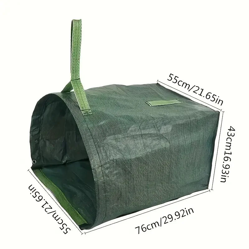 Garden Waste Bag Large Capacity for Yard Leaf and Debris Collection Green Leaf Leaves Garbage Bags