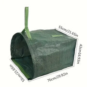 Garden Waste Bag Large Capacity for Yard Leaf and Debris Collection Green Leaf Leaves Garbage Bags
