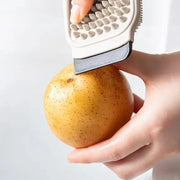 2PCS Kitchen Cleaning Brush, Reusable Kitchen Scrubber Set, Dual-Sided Vegetable & Fruit Scrubber, Multi-function Kitchen Gadget
