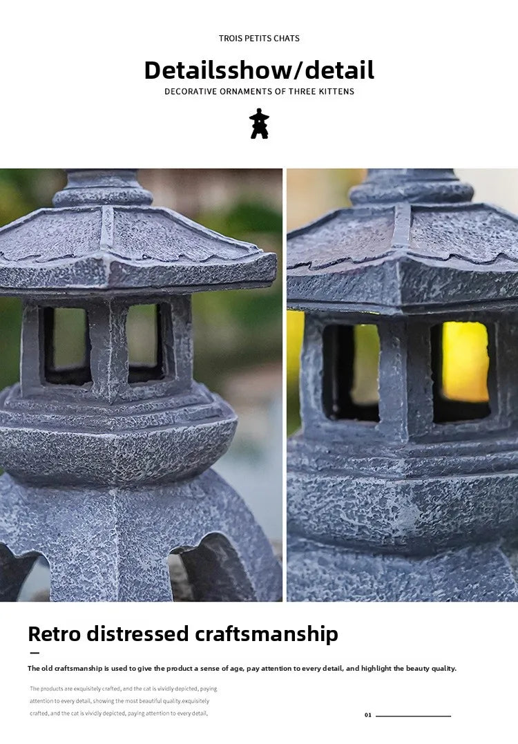 Garden Sculpture Yard & Garden Decors Outdoor Gardens Decoration Solar Powered Lamp Accessories Decorations Decor Supplies Home