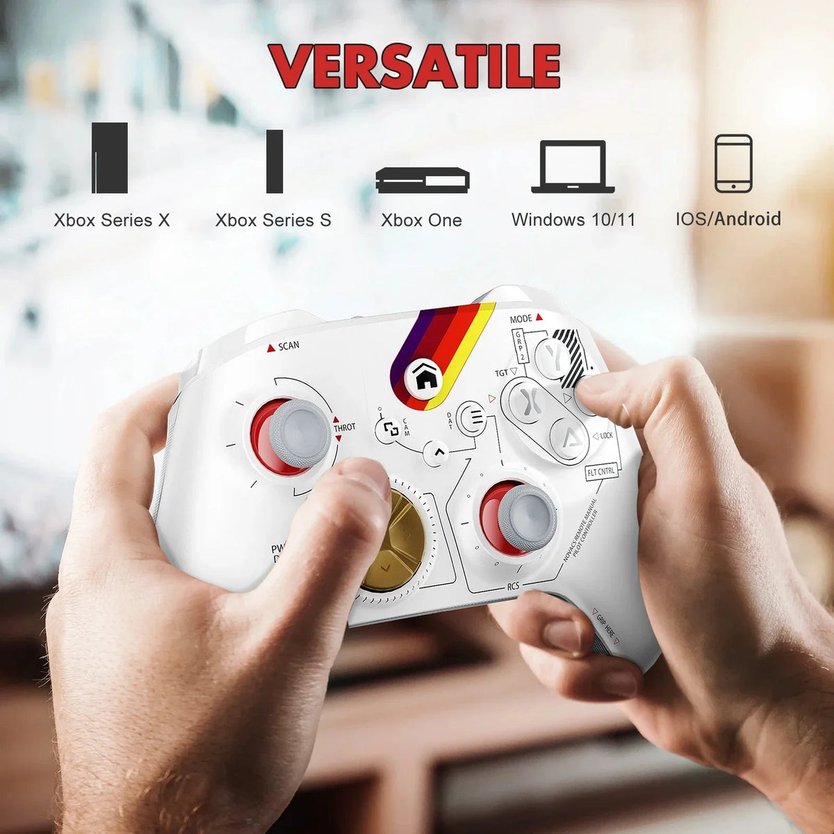Gaming Gamepad For Xbox One Series X/S Pc With 6-Axis Gyro Sensor Dual Vibration Hall Effect Wireless Game Controller