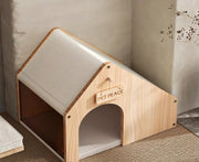 Solid Wood Cat Bed Large Space Enclosed Bed Cats Moisture-proof and Waterproof Cat's House Durable Cat Accessories Products