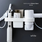 Home Accessory Set Storage Shelf, Holder for Storing Hair Dryer, Curling Iron, Bathroom Organizer