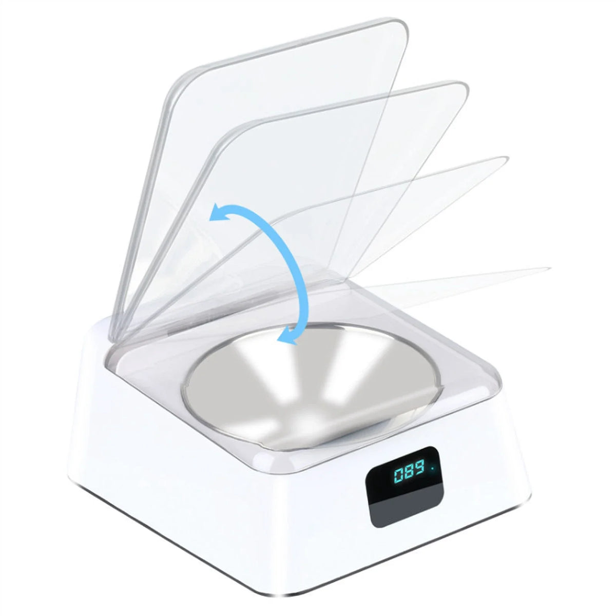 Automatic Cat Feeder with Infrared Sensor Cover Removable Bowl Battery Powered Intelligent Automatic Opening Lid Dog Feeder