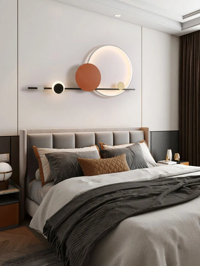 Modern Art Deco LED Wall Lamp 3000K Hotel Hall Foyer Restaurant Lighting Sconce Stairs Aisle Corridor Atmosphere Dropshipping