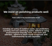 Garden Sculpture Yard & Garden Decors Outdoor Gardens Decoration Solar Powered Lamp Accessories Decorations Decor Supplies Home
