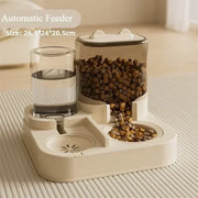 Cat feeder, dog cat basin with water dispenser bowl, dog food automatic circulation, cat food utensils, pet products universal