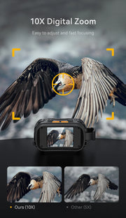 1080P Night Vision Binoculars 10x Digital 800m Full Dark Infrared Night Vision Telescope Goggles 2.8” Large Screen For Camping