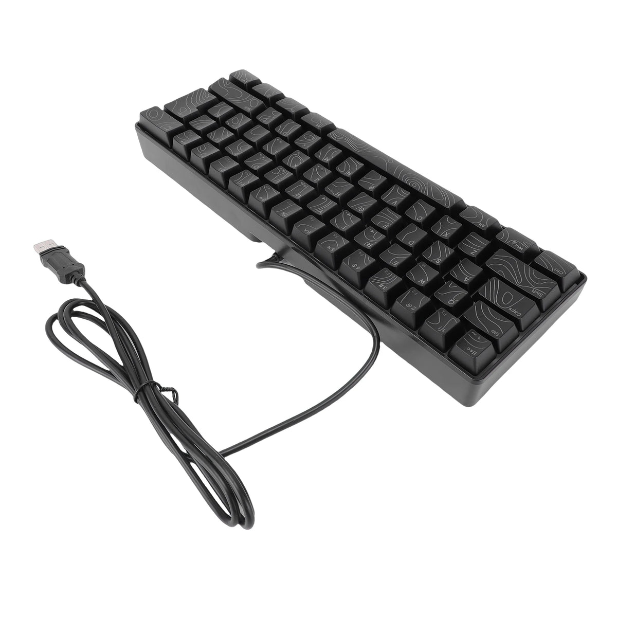 60% Gaming Keyboard 61 Key RGB Gaming Keyboard Mechanical RGB Backlit Ergonomic Design Wired Keyboard Mechanical Gaming Keyboard