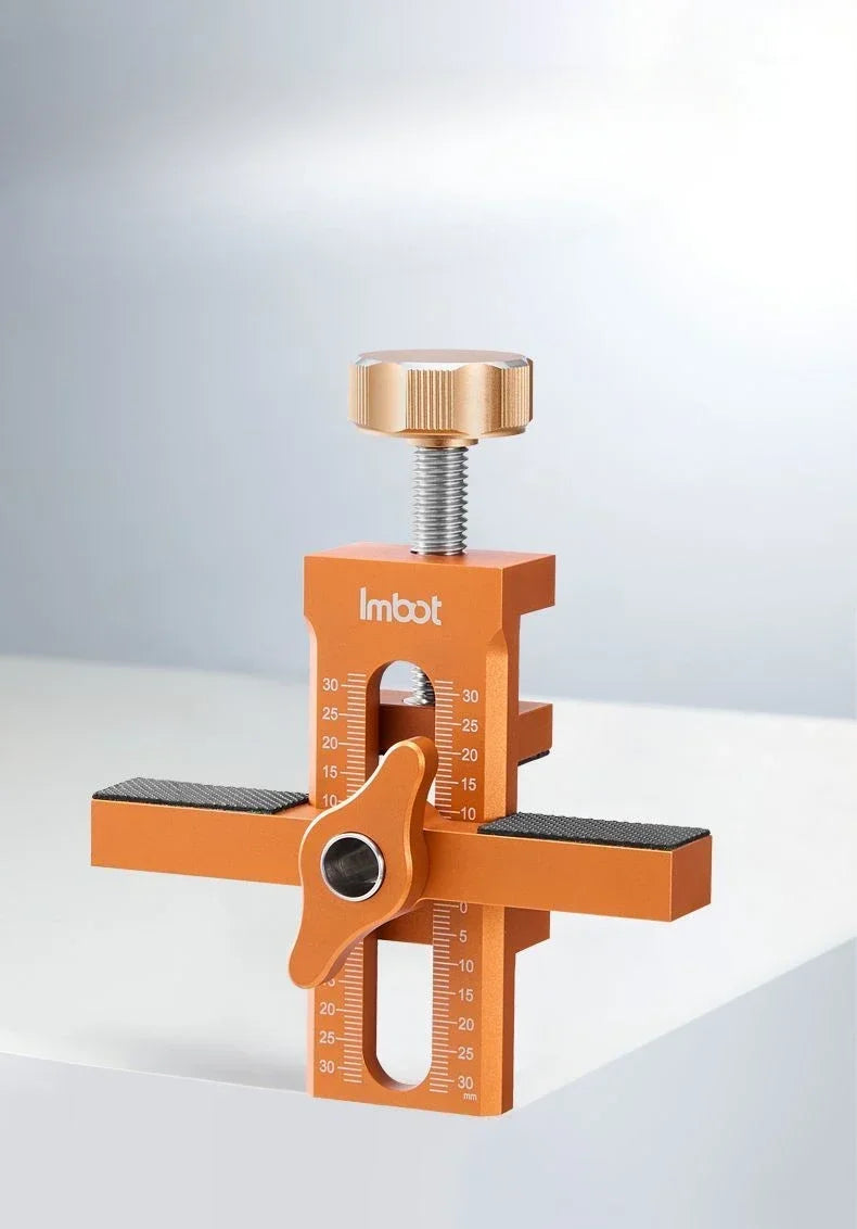 Woodworking Cabinet Door Installation Jig,Door Panel Installation Rebounding Device Drilling Tool 2 in 1 Quick Positioning Tool