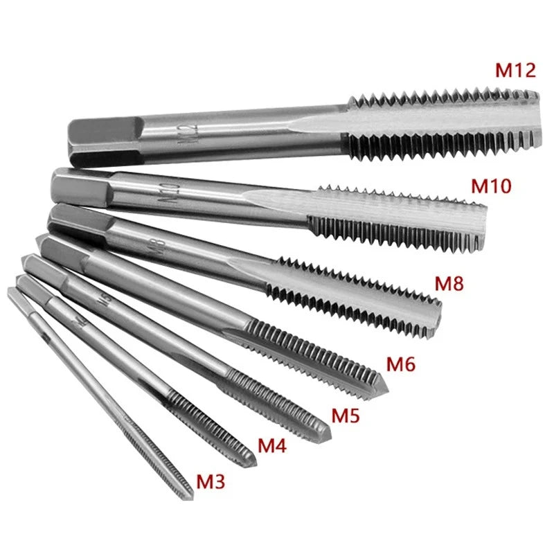 Adjustable Wrench T-Handle Milling Tap High Speed Steel Taps Metric Screwdriver Thread Tapping drill Holder Hand Tool Set