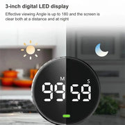 Kitchen Timer Manual Countdown Rotary Timer Mechanical Cooking Timer Cooking Shower Stopwatch Digital Timer