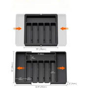 Kitchen Organizer Tray Adjustable Pantry Organizer Utensil Cutlery Drawer  for Silverware Tableware Expandable Kitchen Drawer