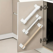 Set of 2 Cabinet Door Organizers, Space-Saving Trash Bag And Cling Film Holder | Under-Cabinet Installation for a Tidy Kitchen