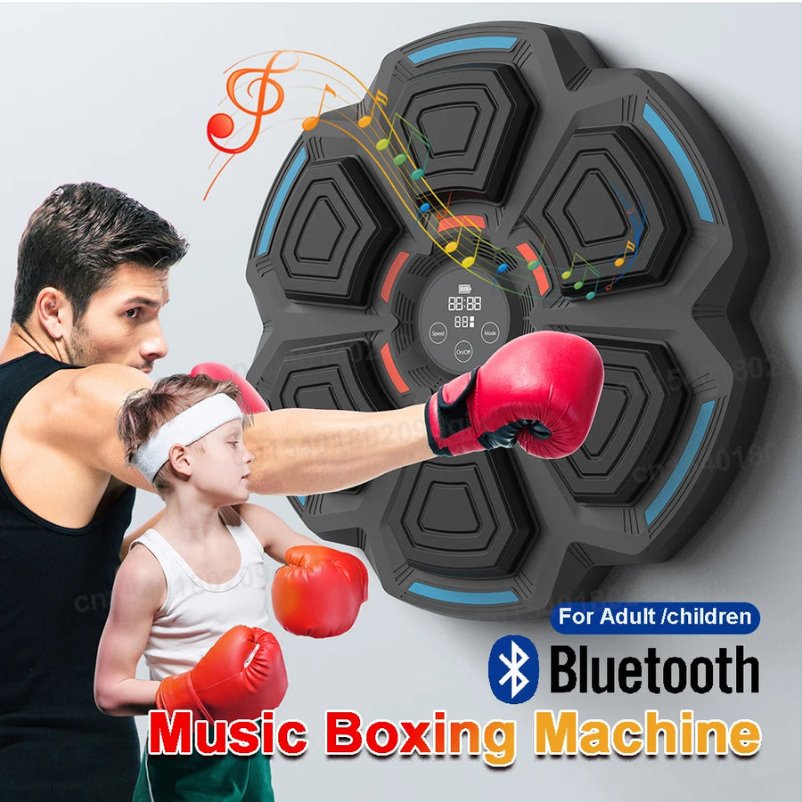 Music Boxing Machine Adult/Children Sport Fitness Smart BT Boxing Trainer Home Exercise Response Training Boxing Wall Target