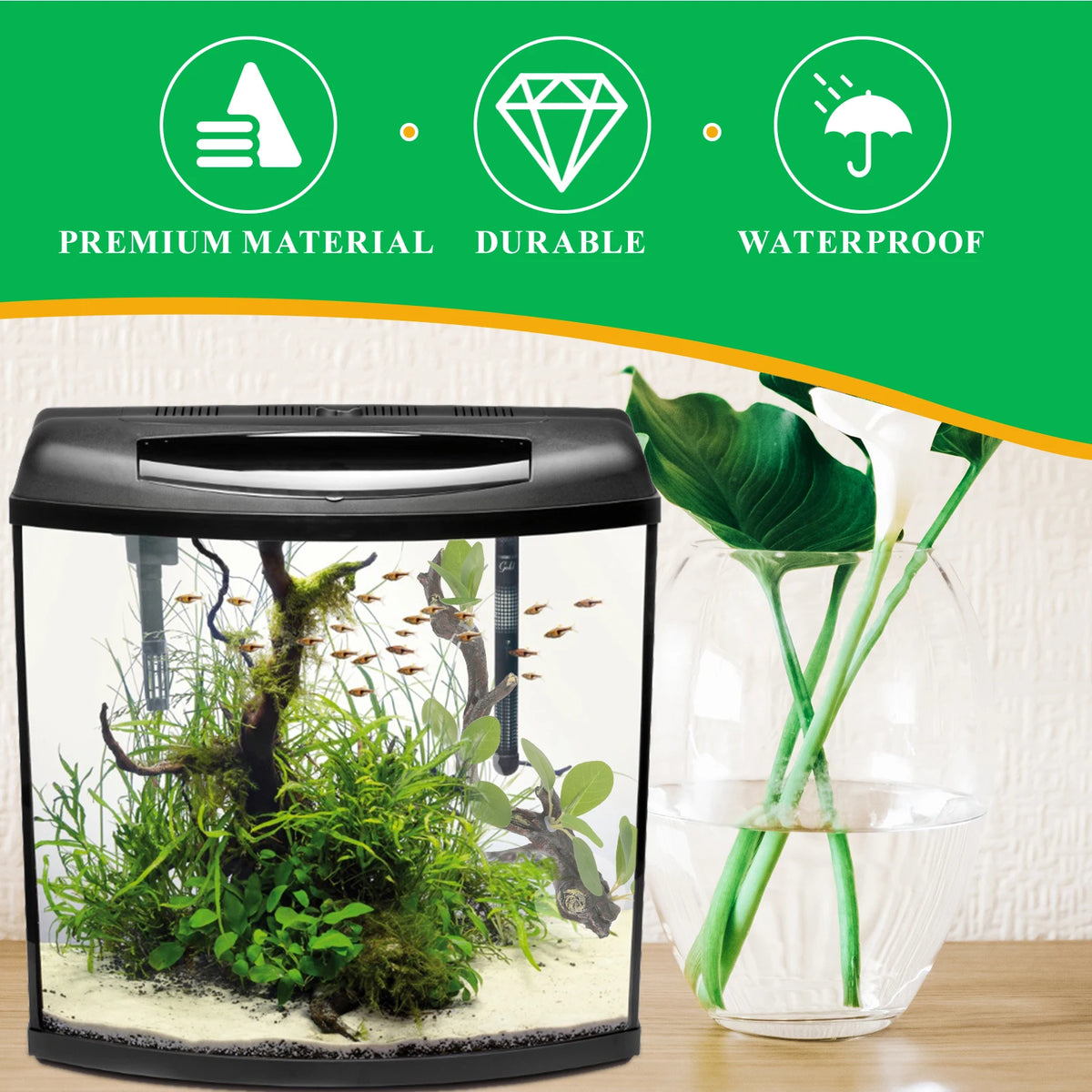 Reptile Accessories for Habitat Simulated Resin Branches Animal Fish Lizard Tank Aquarium Decor Accessories Habitat Container