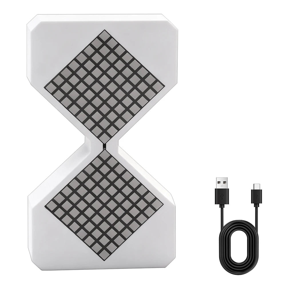 Electronic Gravity LED Sensing Hourglass Timer Home Desktop Decompression Ornament DIY Digital Small Sand Timer For Office Decor