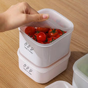 Large Capacity Food Storage Box Useful Plastic Moisture-proof Vegetables Food Container Fresh-keeping Fridge Organizer