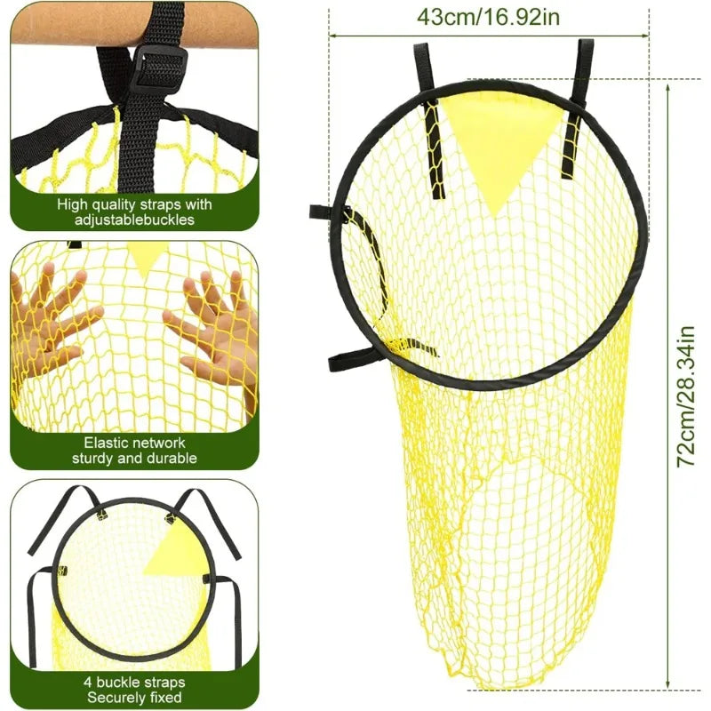 Soccer Target Goal, Easy to Attach and Detach to The Goal, for Shooting Accuracy Training Positioning football training Net Bag