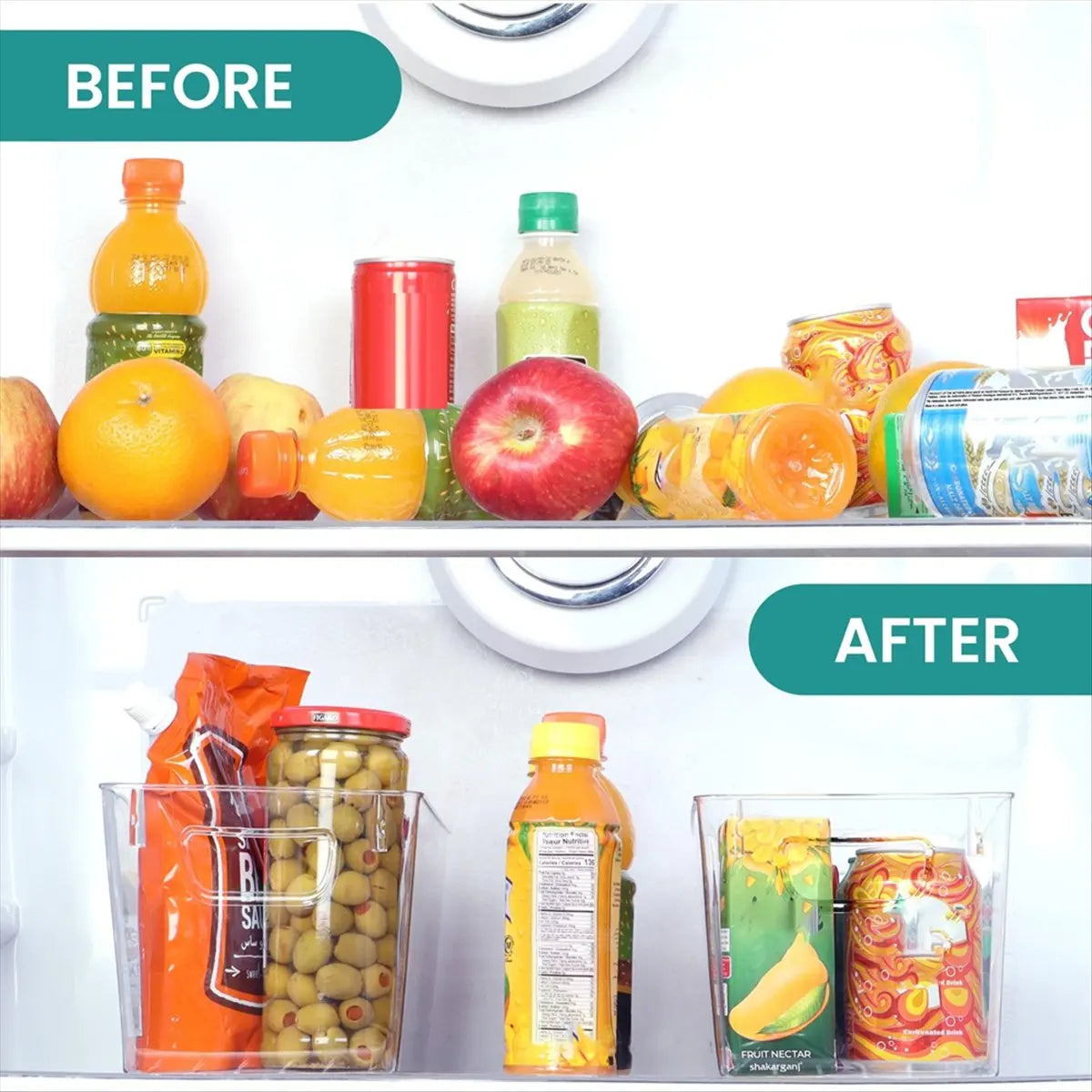 [CLOS] Kitchen Transparent Storage Box Food Storage Box Large Transparent Storage Containers are Used for Sorting.