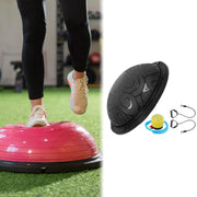 Balance Ball with Resistant Band Strength Training Equipment Half Exercise Ball Exercise Workout Ball for Fitness Yoga Pilates