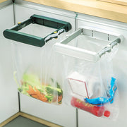 Kitchen Trash Rack Portable Cabinet Door Garbage Bags Holder Plastic Closet Garbage Storage Holder Kitchen Organizer Dish Rack