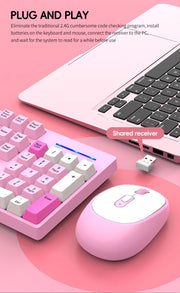 Shipadoo Wireless Keyboard and Mouse Combo Set Gaming Wireless Laptop Desktop Computer Office Accessories Free Wireless Mouse