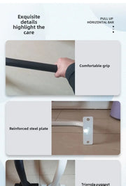 Indoor Outdoor Pull Up Fitness, Fixed Horizontal Bar, Wall Mounted Door Mounted Horizontal Bar, Home Punching Fitness