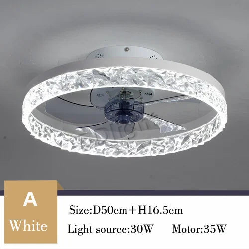 Modern New Smart LED Ceiling Fan Lights Remote Control Dimmable Bedroom Decor Ventilador Lamp Living Dining Room Indoor Lighting