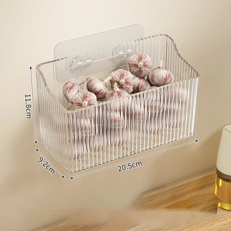 Kitchen Ginger Garlic Storage Basket Storage Basket Hanging Basket Ginger Garlic Garlic Wall Hanging Basket Storage Box Kitchen