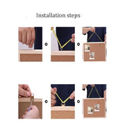 Home Decor DIY Cork Display Panel Soft Decorative Cork Board Wood Hanging Photo Background