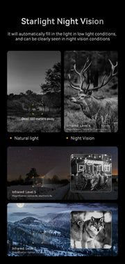 1080P Night Vision Binoculars 10x Digital 800m Full Dark Infrared Night Vision Telescope Goggles 2.8” Large Screen For Camping