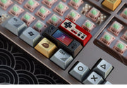 Original Red White Gaming Console Retro Enter keycap Mechanical Keyboard Metal PC Gaming Keyboard Collect gift keycap