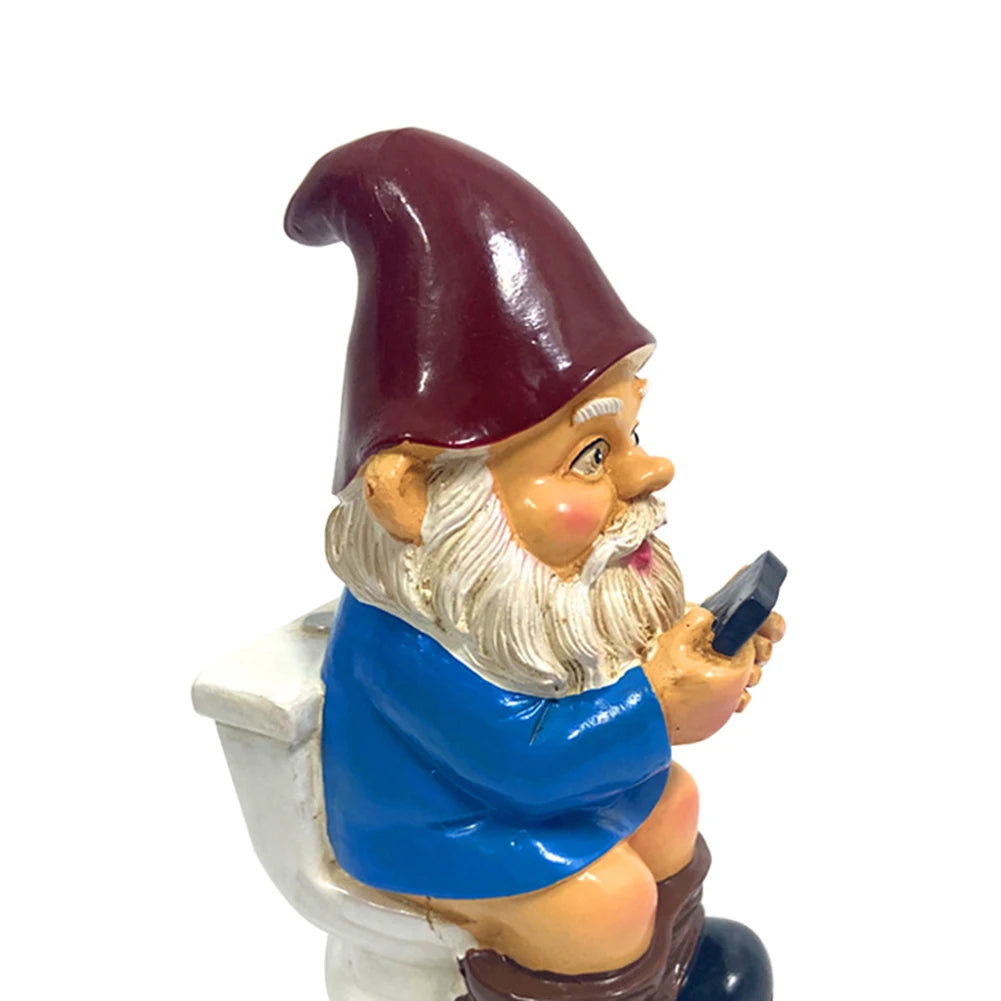 Garden Dwarf Gnomes Miniature Ornaments Garden NaughtyGnome Figurines Decoration Handicraft Courtyard Resin Statues Decoration