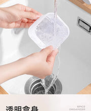 Food Storage Container 6 Grids Vegetable Fruit Fresh-keeping Box with Lid for Refrigerator Kitchen Spice Seasoning Storage Jar