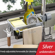 Kitchen Sink Faucet Storage Rack Dishwasher Vegetable Sink Supplies Household Drain Basket For Bathroom Gadget